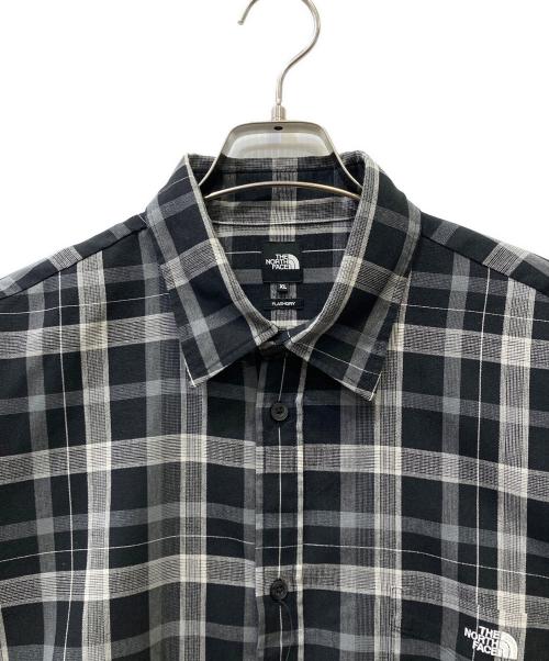 THE NORTH FACE（ザ ノース フェイス）THE NORTH FACE (ザ ノース フェイス) ロングスリーブフラッシュドライチェックシャツ ブラック サイズ:XL 未使用品の古着・服飾アイテム