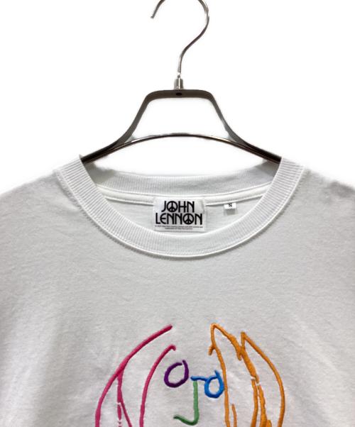 john lennon（ジョン レノン）john lennon (ジョン レノン) 半袖カットソー ホワイト サイズ:Sの古着・服飾アイテム