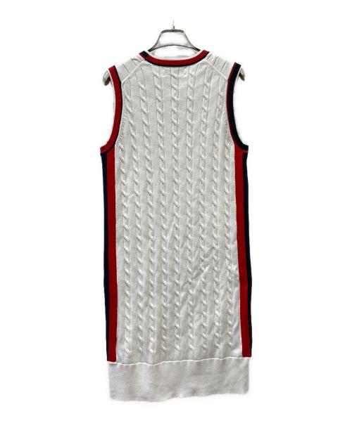FILA（フィラ）FILA (フィラ) BROOKS BROTHERS (ブルックスブラザーズ) ノースリーブワンピース ホワイト サイズ:SIZE Mの古着・服飾アイテム