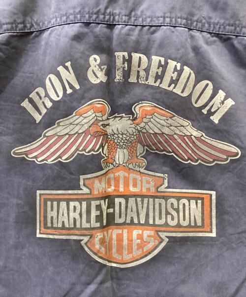 HARLEY-DAVIDSON（ハーレーダビッドソン）HARLEY-DAVIDSON (ハーレーダビッドソン) 半袖シャツ ネイビー サイズ:Ｓの古着・服飾アイテム