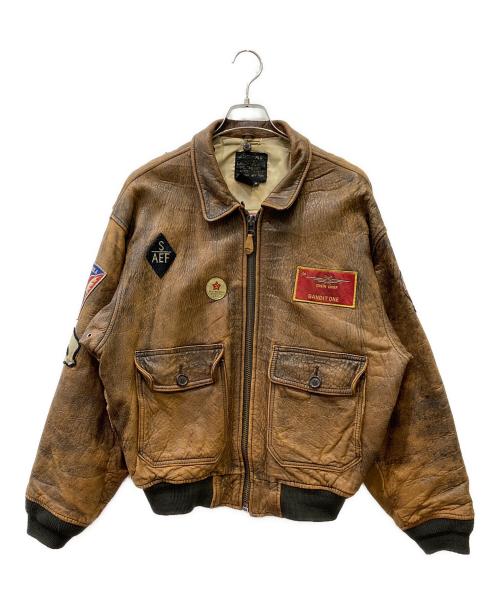 AVIREX（アヴィレックス）AVIREX (アヴィレックス) G-1フライトジャケット ブラウン サイズ:Mの古着・服飾アイテム