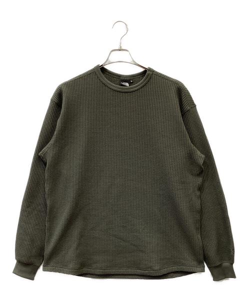 THE NORTH FACE（ザ ノース フェイス）THE NORTH FACE (ザ ノース フェイス) 長袖カットソー オリーブ サイズ:Lの古着・服飾アイテム