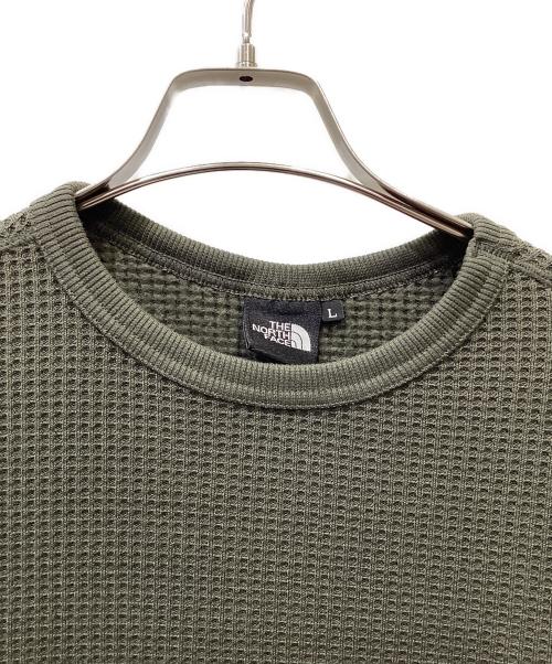 THE NORTH FACE（ザ ノース フェイス）THE NORTH FACE (ザ ノース フェイス) 長袖カットソー オリーブ サイズ:Lの古着・服飾アイテム