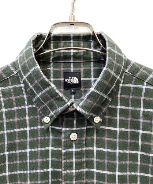 THE NORTH FACE（ザ ノース フェイス）THE NORTH FACE (ザ ノース フェイス) 長袖シャツ グリーン サイズ:Lの古着・服飾アイテム
