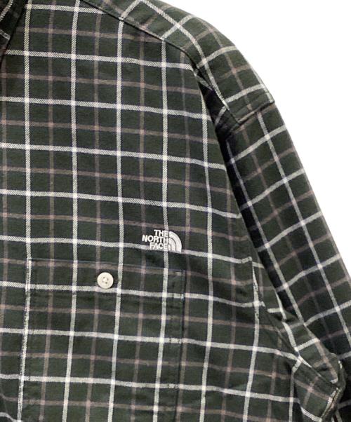 THE NORTH FACE（ザ ノース フェイス）THE NORTH FACE (ザ ノース フェイス) 長袖シャツ グリーン サイズ:Lの古着・服飾アイテム