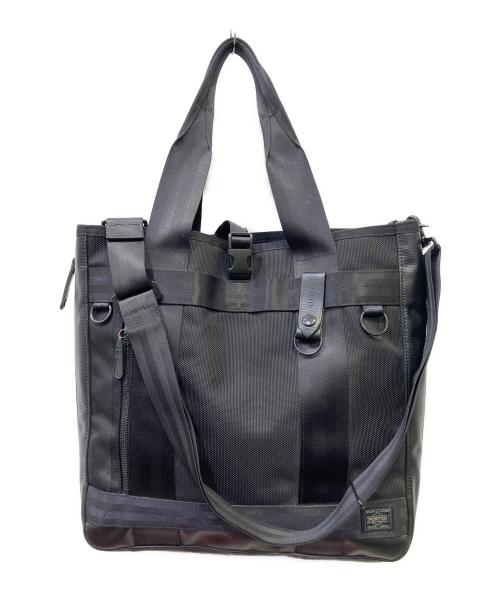 PORTER（ポーター）PORTER (ポーター) 2WAYトートバッグ ブラックの古着・服飾アイテム
