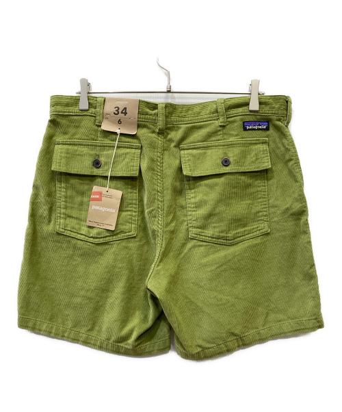 Patagonia（パタゴニア）Patagonia (パタゴニア) オーガニックコットン・コード・ユーティリティ・ショーツ グリーン サイズ:34 未使用品の古着・服飾アイテム