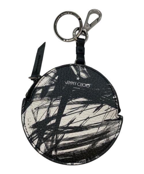 JIMMY CHOO（ジミーチュウ）JIMMY CHOO (ジミーチュウ) コインケース ブラック×ホワイトの古着・服飾アイテム