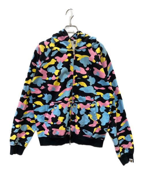 A BATHING APE（アベイシングエイプ）A BATHING APE (アベイシングエイプ) ジップパーカー マルチカラー サイズ:SIZE Sの古着・服飾アイテム