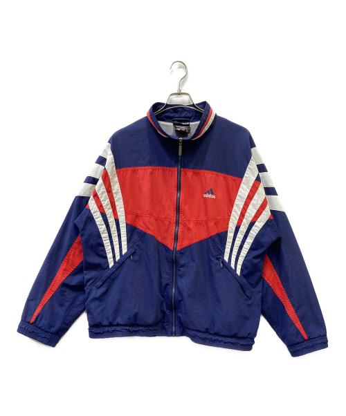 adidas（アディダス）adidas (アディダス) ナイロンジャケット ネイビー サイズ:SIZE Lの古着・服飾アイテム