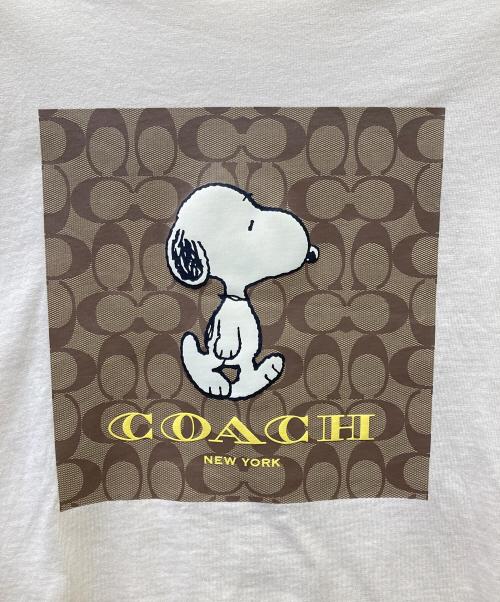 COACH（コーチ）COACH (コーチ) PEANUTS (ピーナッツ) Tシャツ ベージュ サイズ:SIZE XSの古着・服飾アイテム