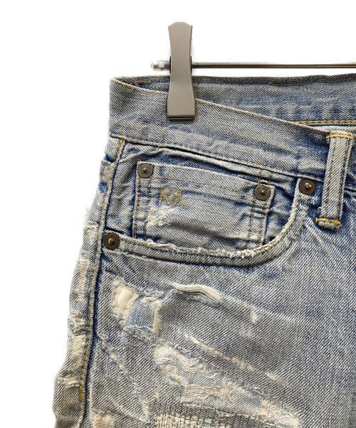 RRL（ダブルアールエル）RRL (ダブルアールエル) ダメージデニムパンツ サイズ:SIZE 66㎝(W26)の古着・服飾アイテム