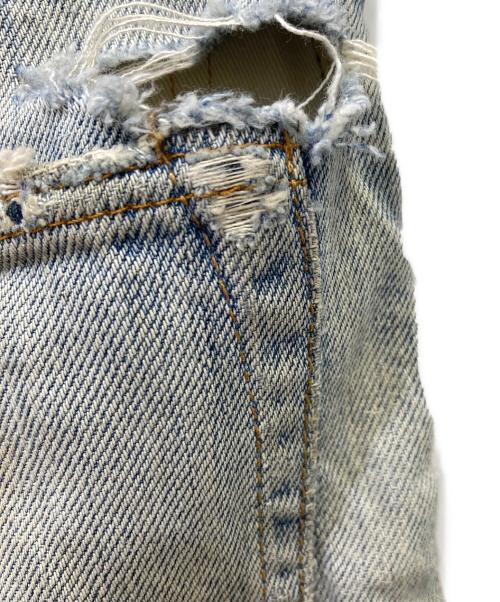 RRL（ダブルアールエル）RRL (ダブルアールエル) ダメージデニムパンツ サイズ:SIZE 66㎝(W26)の古着・服飾アイテム