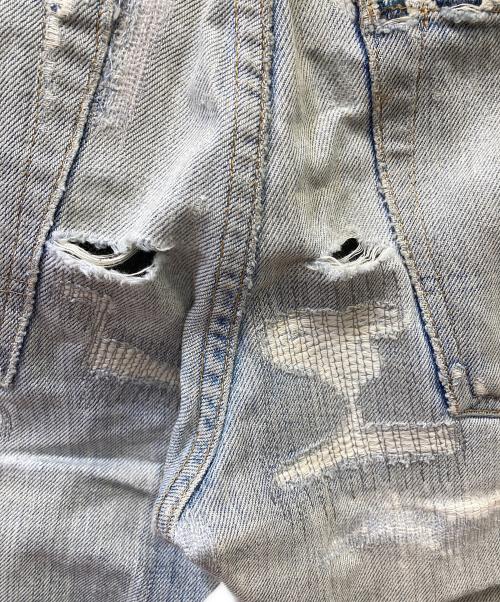 RRL（ダブルアールエル）RRL (ダブルアールエル) ダメージデニムパンツ サイズ:SIZE 66㎝(W26)の古着・服飾アイテム