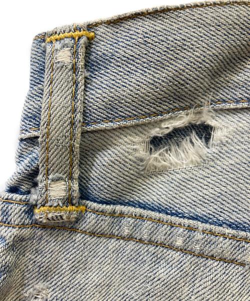 RRL（ダブルアールエル）RRL (ダブルアールエル) ダメージデニムパンツ サイズ:SIZE 66㎝(W26)の古着・服飾アイテム