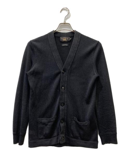 RRL（ダブルアールエル）RRL (ダブルアールエル) 薄手カーディガン ブラック サイズ:SIZE XSの古着・服飾アイテム