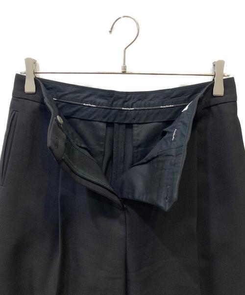 Acne studios（アクネ ストゥディオズ）Acne studios (アクネ ストゥディオズ) ウール混スラックス ブラック サイズ:SIZE 34の古着・服飾アイテム