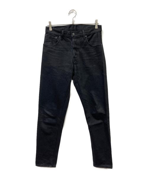 MINEDENIM（マインデニム）MINEDENIM (マインデニム) テーパードデニムパンツ ブラック サイズ:SIZE 7の古着・服飾アイテム