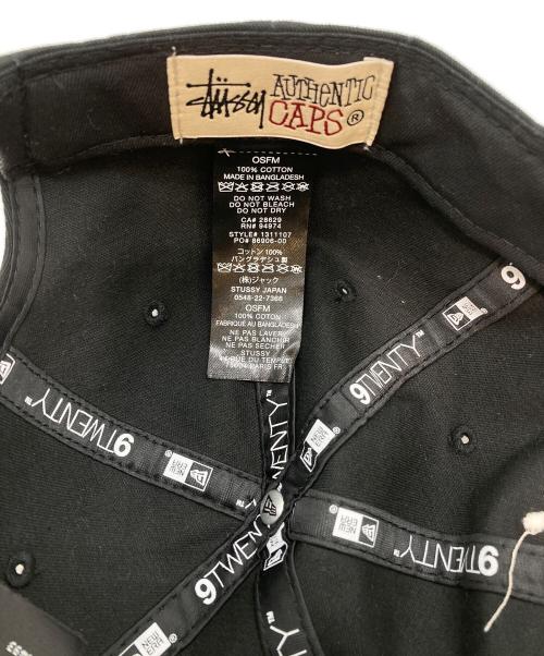 New Era×stussy（ニューエラ×ステューシー）New Era×stussy (ニューエラ×ステューシー) キャップ ブラックの古着・服飾アイテム