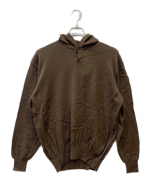 Y's for men（ワイズフォーメン）Y's for men (ワイズフォーメン) ニットパーカー ブラウン サイズ:SIZE Freeの古着・服飾アイテム