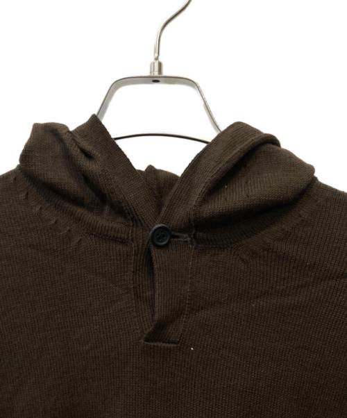 Y's for men（ワイズフォーメン）Y's for men (ワイズフォーメン) ニットパーカー ブラウン サイズ:SIZE Freeの古着・服飾アイテム