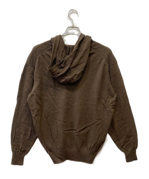 Y's for men（ワイズフォーメン）Y's for men (ワイズフォーメン) ニットパーカー ブラウン サイズ:SIZE Freeの古着・服飾アイテム