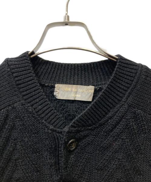 COMME des GARCONS HOMME（コムデギャルソン オム）COMME des GARCONS HOMME (コムデギャルソン オム) 厚手ニット ブラック サイズ:SIZE Freeの古着・服飾アイテム