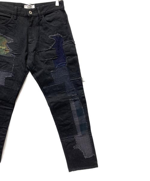 eYe COMME des GARCONS JUNYAWATANABE MAN（アイ コム デ ギャルソン ジュンヤ ワタナベ マン）eYe COMME des GARCONS JUNYAWATANABE MAN (アイ コム デ ギャルソン ジュンヤ ワタナベ マン) パッチワークデニムパンツ ブラック サイズ:SIZE Mの古着・服飾アイテム