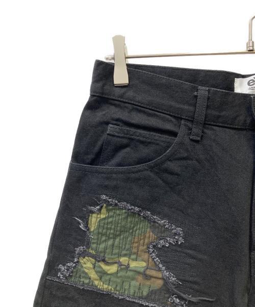 eYe COMME des GARCONS JUNYAWATANABE MAN（アイ コム デ ギャルソン ジュンヤ ワタナベ マン）eYe COMME des GARCONS JUNYAWATANABE MAN (アイ コム デ ギャルソン ジュンヤ ワタナベ マン) パッチワークデニムパンツ ブラック サイズ:SIZE Mの古着・服飾アイテム