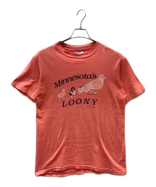 Hanes（ヘインズ）Hanes (ヘインズ) Tシャツ ピンク サイズ:Мの古着・服飾アイテム
