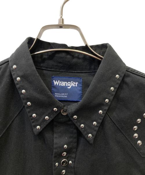 Wrangler（ラングラー）Wrangler (ラングラー) スタッズウエスタンシャツ ブラック サイズ:SIZE XLの古着・服飾アイテム