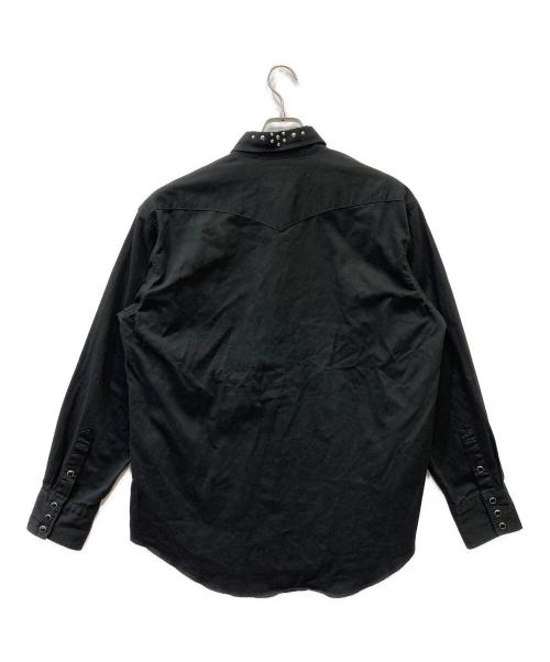 Wrangler（ラングラー）Wrangler (ラングラー) スタッズウエスタンシャツ ブラック サイズ:SIZE XLの古着・服飾アイテム