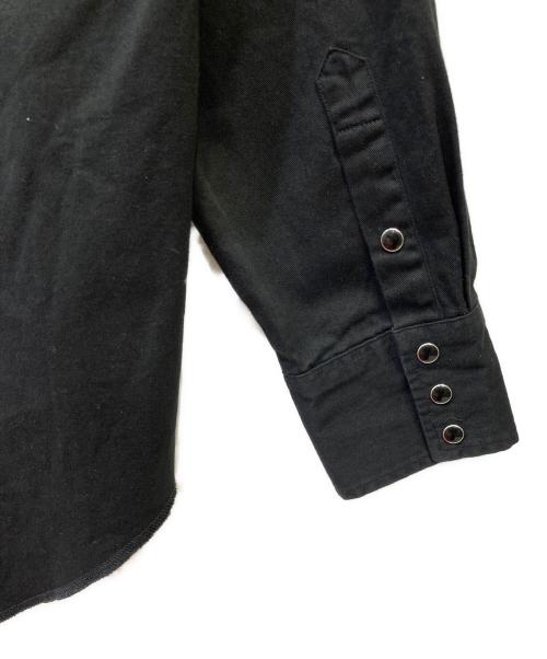 Wrangler（ラングラー）Wrangler (ラングラー) スタッズウエスタンシャツ ブラック サイズ:SIZE XLの古着・服飾アイテム
