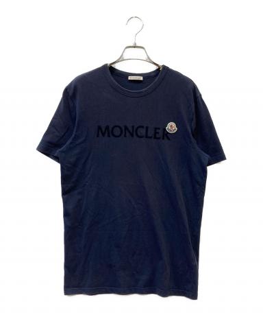 MONCLER カラフルロゴ Tシャツ ネイビー　国内正規品　古着 中古・古着通販】MONCLER (モンクレール) Tシャツ ネイビー サイズ:s