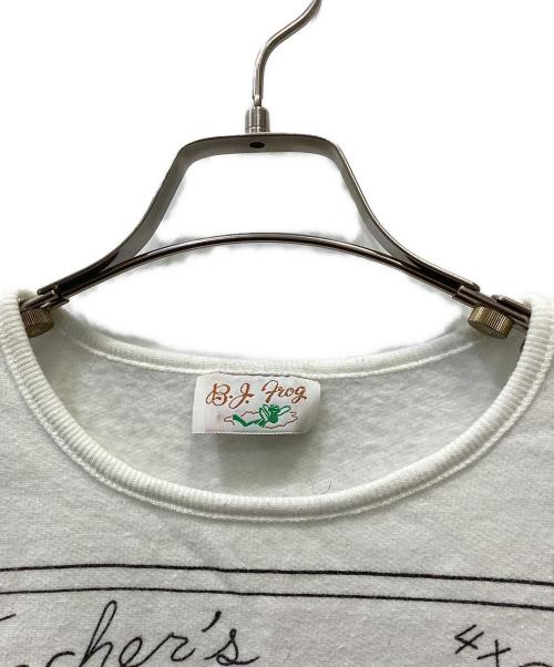 B.J.FROG（ビージェーフロッグ）B.J.FROG (ビージェーフロッグ) スウェット ホワイト サイズ:SIZE Mの古着・服飾アイテム