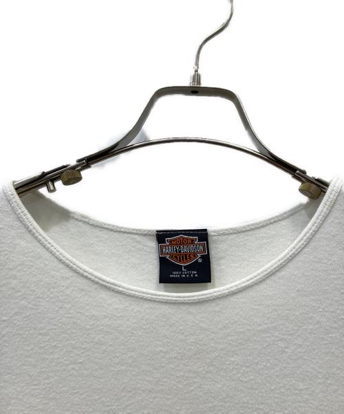 HARLEY-DAVIDSON（ハーレーダビッドソン）HARLEY-DAVIDSON (ハーレーダビッドソン) Tシャツ ホワイト サイズ:SIZE Lの古着・服飾アイテム