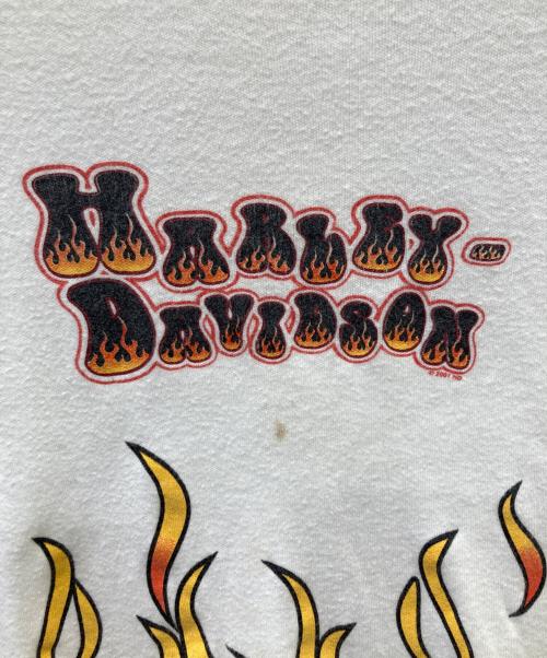 HARLEY-DAVIDSON（ハーレーダビッドソン）HARLEY-DAVIDSON (ハーレーダビッドソン) Tシャツ ホワイト サイズ:SIZE Lの古着・服飾アイテム