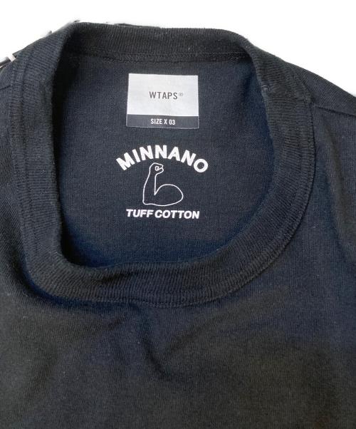 WTAPS（ダブルタップス）WTAPS (ダブルタップス) MINNANO (ミンナノ) 半袖カットソー ブラック サイズ:X03の古着・服飾アイテム