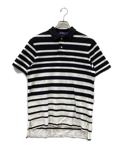 POLO RALPH LAUREN（ポロ・ラルフローレン）POLO RALPH LAUREN (ポロ・ラルフローレン) ポロシャツ ホワイト×ブラック サイズ:Mの古着・服飾アイテム