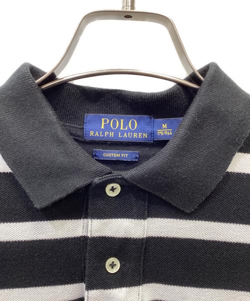 POLO RALPH LAUREN（ポロ・ラルフローレン）POLO RALPH LAUREN (ポロ・ラルフローレン) ポロシャツ ホワイト×ブラック サイズ:Mの古着・服飾アイテム