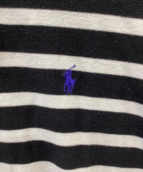 POLO RALPH LAUREN（ポロ・ラルフローレン）POLO RALPH LAUREN (ポロ・ラルフローレン) ポロシャツ ホワイト×ブラック サイズ:Mの古着・服飾アイテム