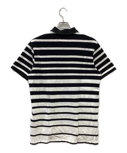 POLO RALPH LAUREN（ポロ・ラルフローレン）POLO RALPH LAUREN (ポロ・ラルフローレン) ポロシャツ ホワイト×ブラック サイズ:Mの古着・服飾アイテム