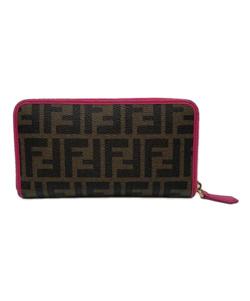 FENDI（フェンディ）FENDI (フェンディ) 財布 ブラウン×ピンクの古着・服飾アイテム
