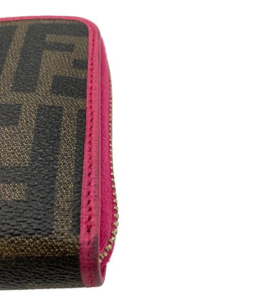 FENDI（フェンディ）FENDI (フェンディ) 財布 ブラウン×ピンクの古着・服飾アイテム