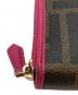 中古・古着 FENDI (フェンディ) 財布 ブラウン×ピンク：10000円