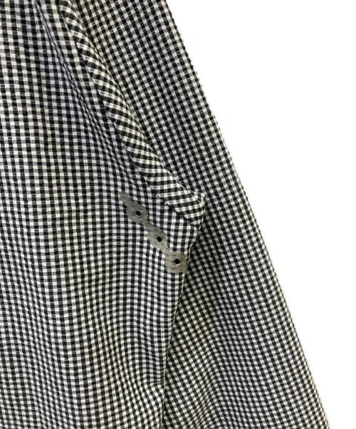 alk phenix（アルクフェニックス）alk phenix (アルクフェニックス) シアサッカーシャツ ブラック×ホワイト サイズ:Ｌの古着・服飾アイテム