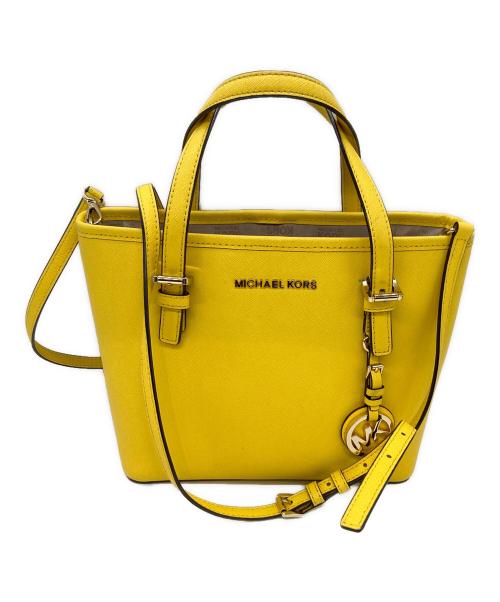 MICHAEL KORS（マイケルコース）MICHAEL KORS (マイケルコース) 2WAYミニトートバッグ イエローの古着・服飾アイテム