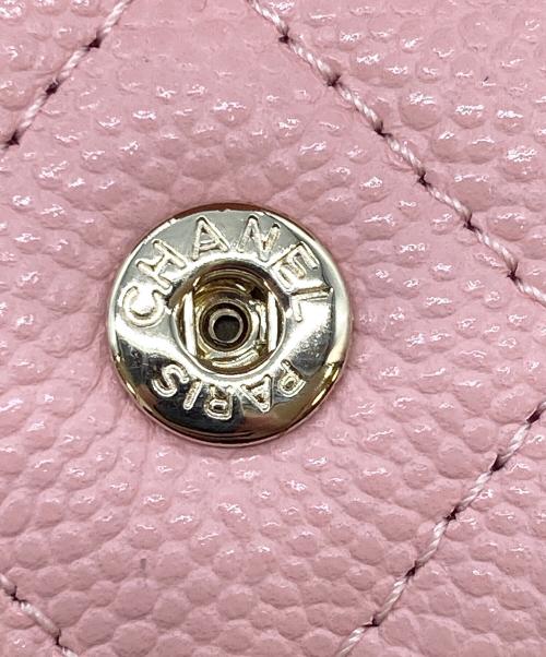 CHANEL（シャネル）CHANEL (シャネル) 3つ折り財布 ピンクの古着・服飾アイテム