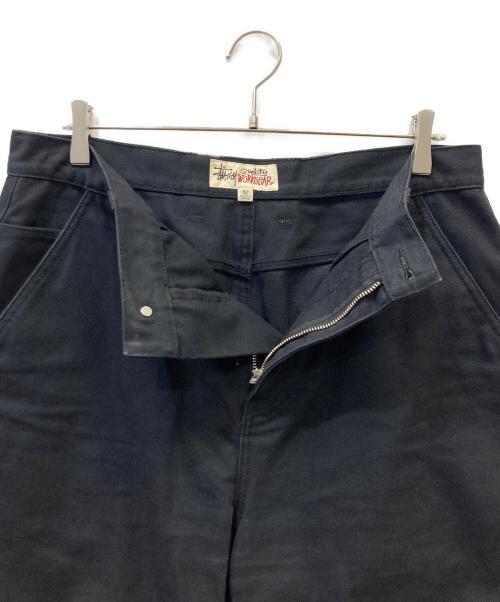 stussy（ステューシー）stussy (ステューシー) Carpenter Pant ブラック サイズ:SIZE 81cm(W32)の古着・服飾アイテム