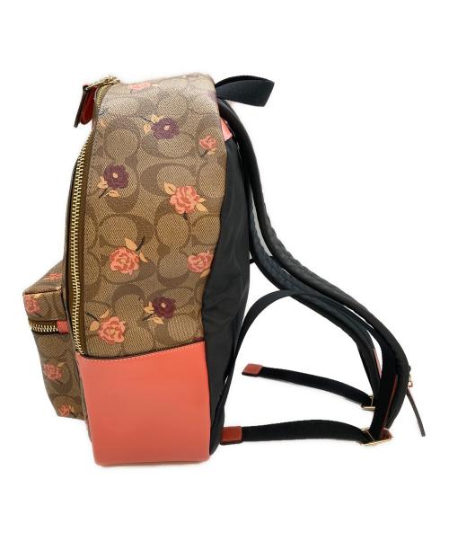 COACH（コーチ）COACH (コーチ) リュック ベージュ×ピンクの古着・服飾アイテム